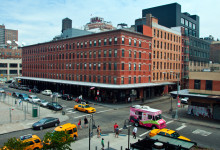 Vy över Meatpacking District från ovan, New York