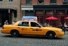 Taxi vid 9th Avenue, MeatpackingDistrict NYC