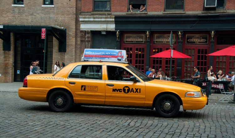 Taxi vid 9th Avenue, MeatpackingDistrict NYC