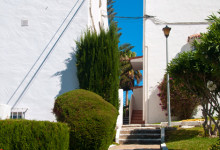 Gång upp från poolen, Monte Viñas