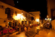 Nattliv på Calle Malaga, Estepona