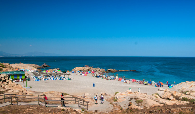 Vy över Punta Chullera strand