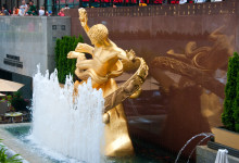 Prometheus av skulptören Paul Manship, Rockefeller Center New York