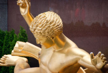 Prometheus förser mänskligheten med eld, Rockefeller Center NYC