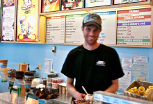 Personal på Ben & Jerrys Haight Street, San Francisco Californien