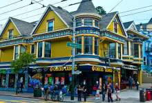 Hus i korsningen Masonic och Haight Street, San Francisco