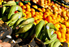 Frukt till salu i Mission District, San Francisco