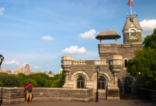 Vackra Belvedere Castle i Central Park, New York