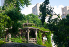 En utsiktsplats i östra Central Park, New York