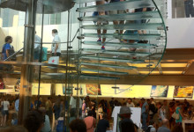 Interiör Apple Retail Store, Fifth Avenue New York