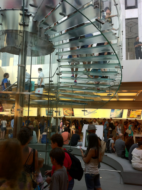 Interiör Apple Retail Store, Fifth Avenue New York