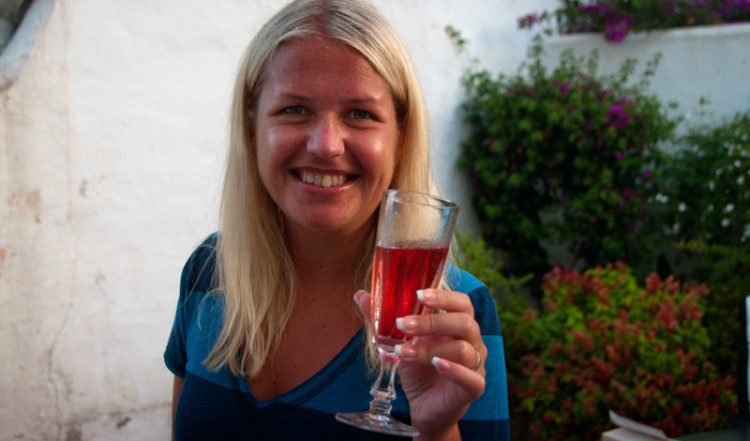 Anki skålar med rosa bubbel Anki skålar med rosa bubbel