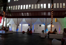 Innergård till Bel Air Collection Hotel Cancun