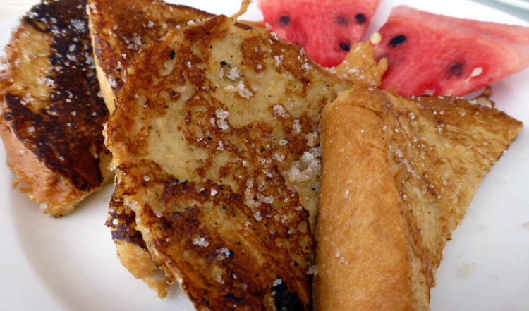 French Toast till frukost, Bel Air Hotel, Cancún