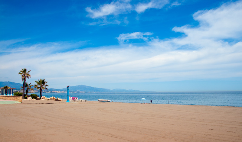 Stranden i Sabinillas från Bar Los Ibericos Jabugo, Sabinilla