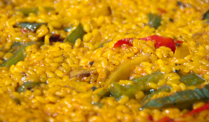 Paella Venduras på Bar Los Ibericos Jabugo, Sabinilla