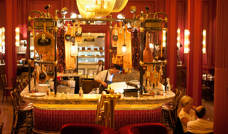 Sen kväll på Jamie Olivers Italian i Edinburgh