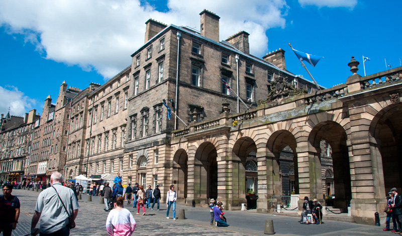 Längs The Royal Mile, Edinburgh