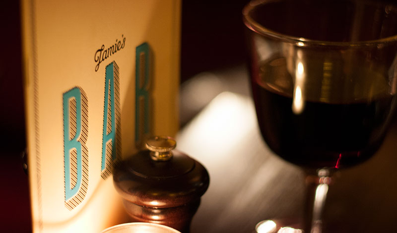 Meny och vin på Jamie Olivers Italian, Edinburgh