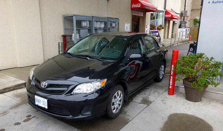 Rental Car, Toronto Canada