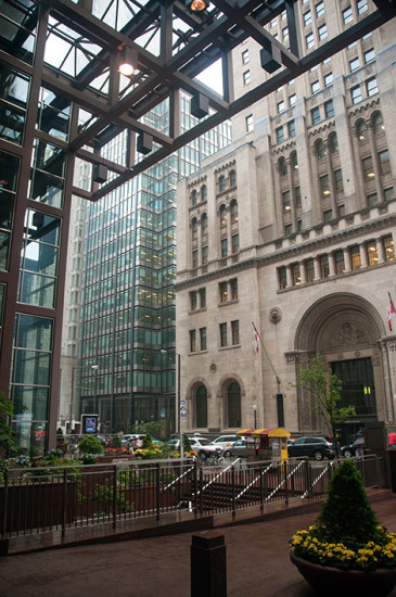 Rain at King Street West, Toronto