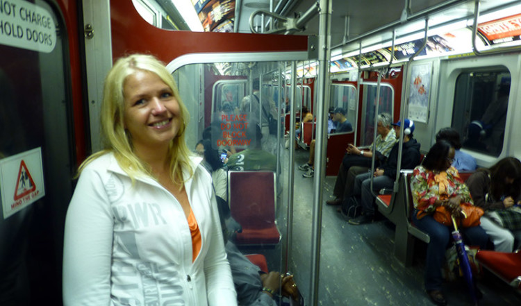  Subway Train to Toronto Airport Canada