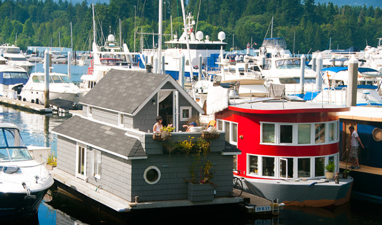 Husbåtar i Vancouver Kanada