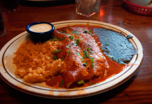 Mexikansk lunch på El Chupacabra, Alki, Seattle