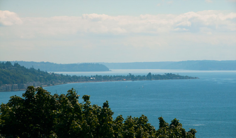 Vacker vy från Queen Anne Hill