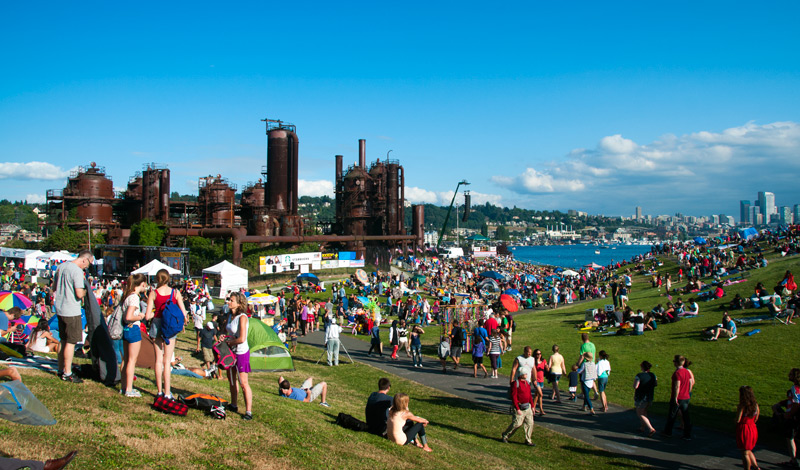 4:e juli firande, Gas Works Park, Seattle