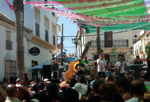 Live musik av Sótano Sur, Fiesta de la Vendimia, Manilva