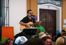 Live musik på Calle Mar, Fiesta de la Vendimia, Manilva