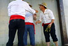 Fottrampning av vindruvor, Plaza de la Vendimia, Fiesta de la Vendimia i Manilva