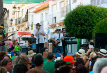 Live musik av Sótano Sur, Fiesta de la Vendimia, Manilva