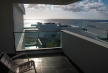 Utsikt från vår terass på Papagayo Beach and Design Hotel, Jan Thiel, Curacao