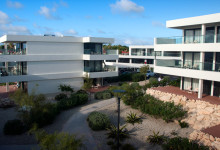 Utsikt från vår terass på Papagayo Beach and Design Hotel, Jan Thiel, Curacao