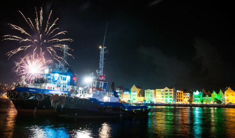 Fyrverkerier och Nyårsfirande i Punda, Willemstad