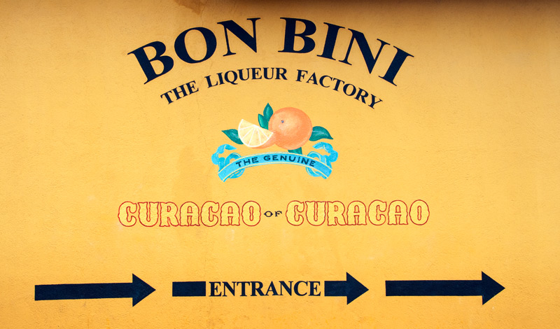 Väggmålning på Liqueur Factory, Willemstad i Curacao