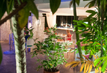 Restaurangens servering på Floris Suite Hotel i Willemstad, Curacao