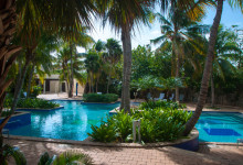 Pool område på Floris Suite Hotel, Curacao