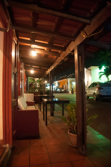 Verandan till La Guernica Restaurang, Bonaire