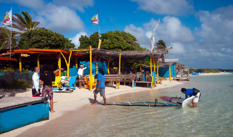Förmiddag på Jibe City, Bonaire