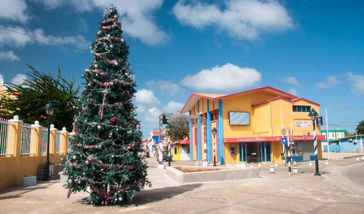 Kralendijk stad på Bonaire