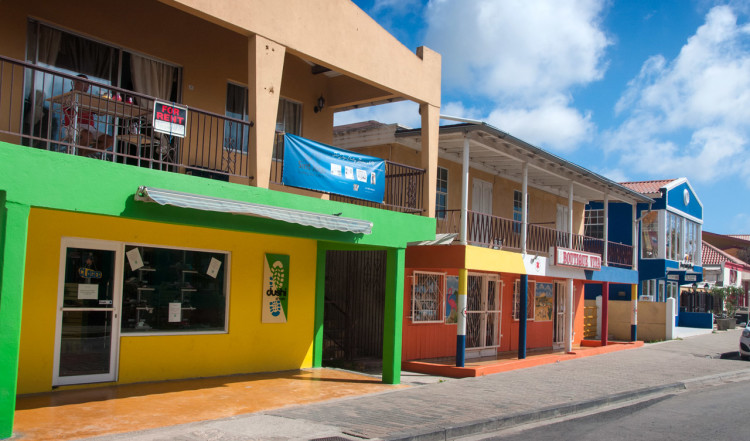 Hus i centrala Kralendijk, Bonaire
