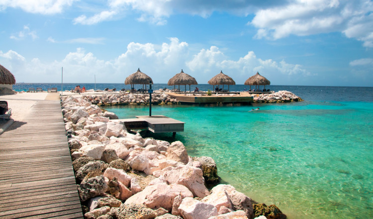Stranden till Blue Bay Curaçao Golf & Beach Resort