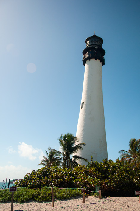 Välkänd Fyr i Bill Baggs Cape Florida State Park, Key Biscayne, Miami