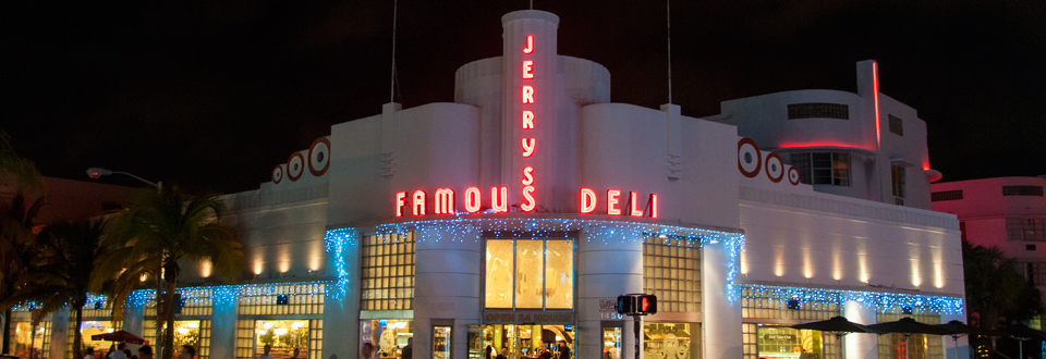 Header - Jerry's Famous Deli, South Beach, Miami