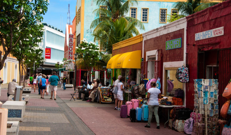 Gata i hjärtat av Willemstad, Curacao