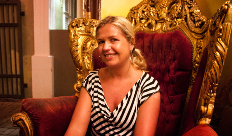 Anki på Café & Restaurant Mundo Bizarro, Willemstad