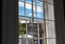Utsikt från frukostserveringen, Poets House, Ely